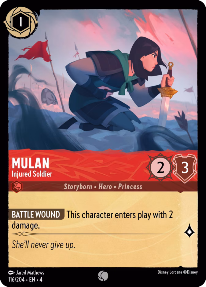 Mulan — Injured Soldier 116