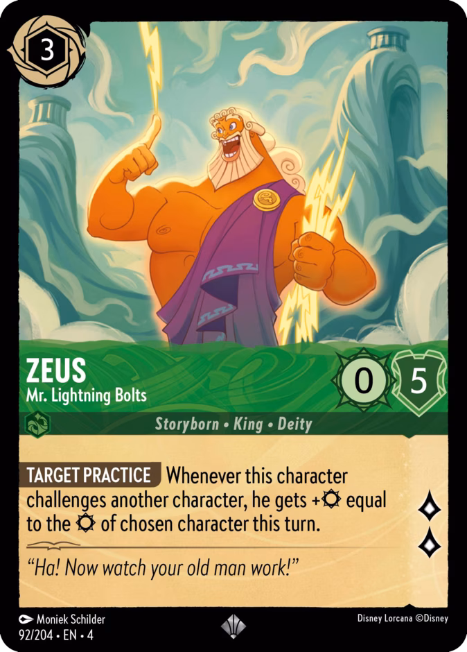 Zeus — Mr. Lightning Bolts 92