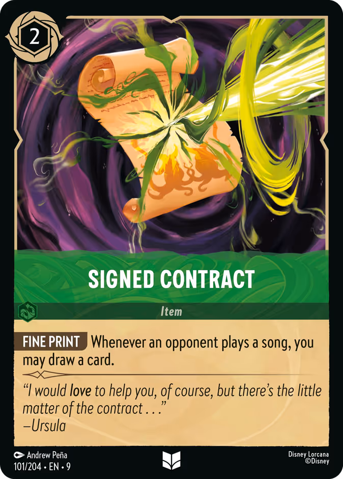 Signed Contract 101