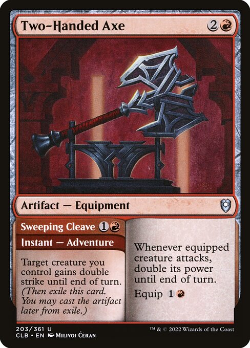 Two-Handed Axe // Sweeping Cleave 203