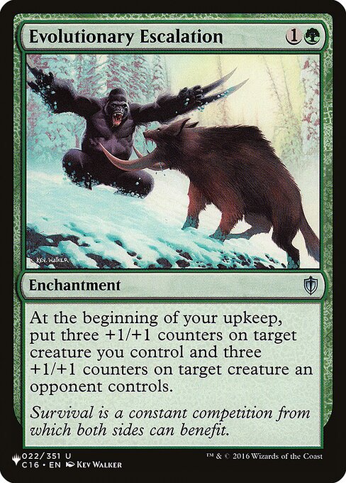 Evolutionary Escalation C16-22