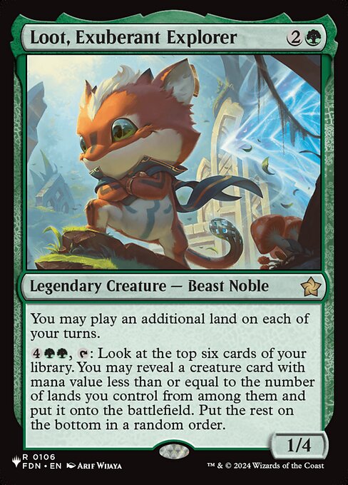 Loot, Exuberant Explorer FDN-106