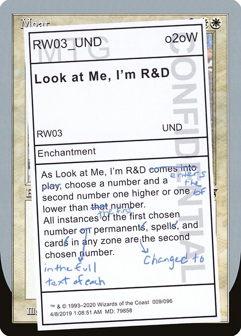 Look at Me, I'm R&D 9
