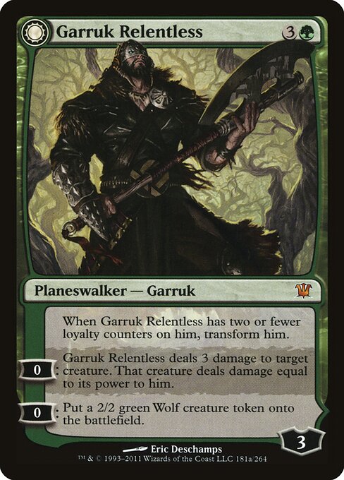 Garruk Relentless // Garruk, the Veil-Cursed 181