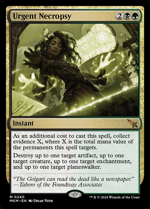 Urgent Necropsy 240