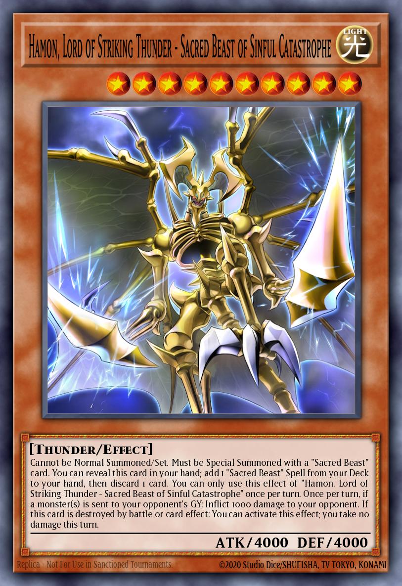 Calamity of the Sacred Beasts - Hamon, Lord of Striking Thunder CORI-EN006
